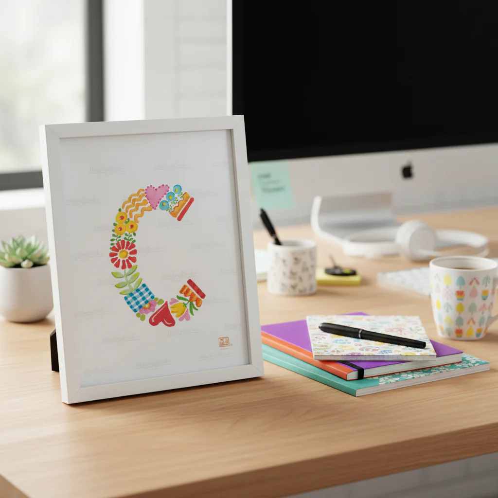 Alphabet Garden Letter C Small Print - Image 3