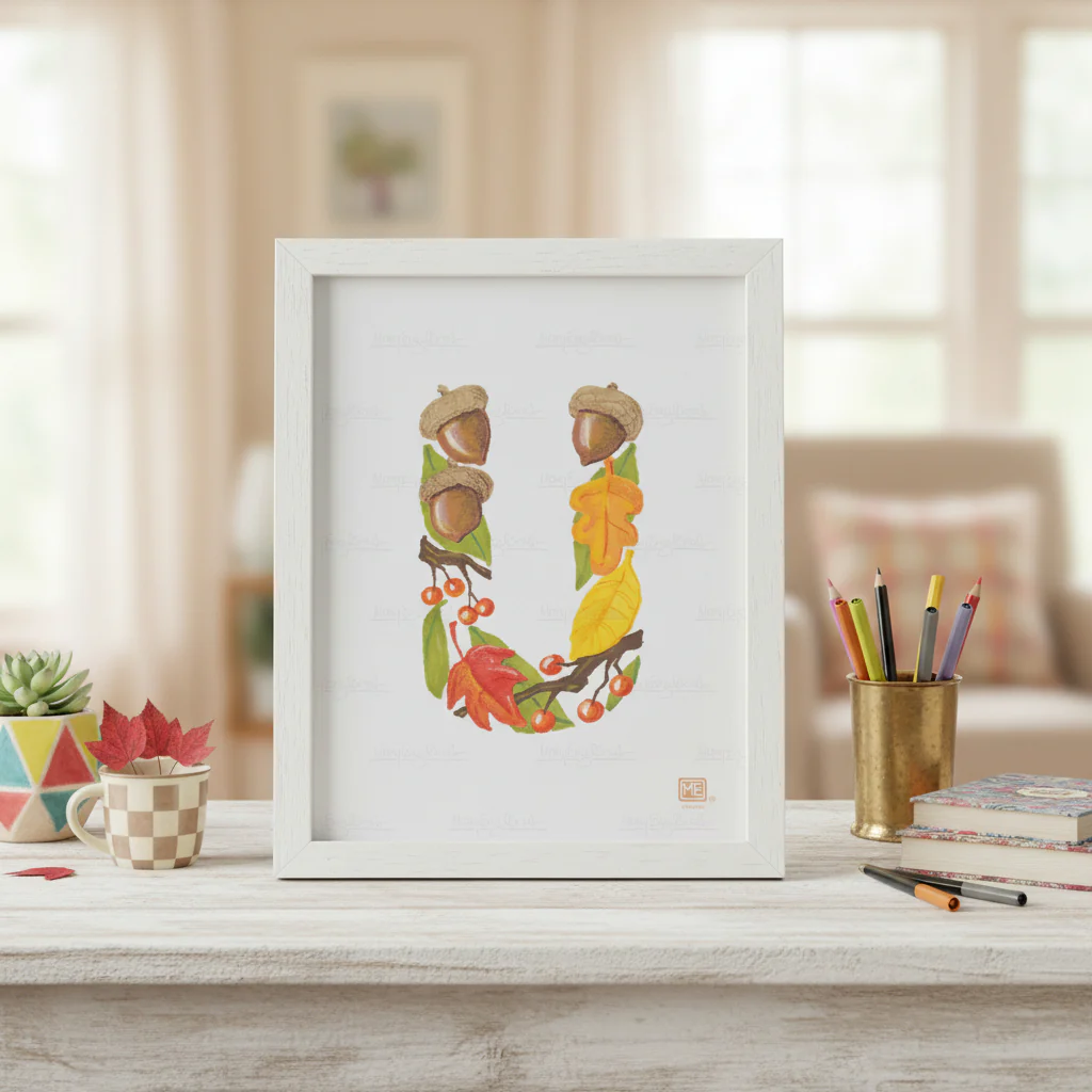 Alphabet Garden Letter U Small Print - Image 3