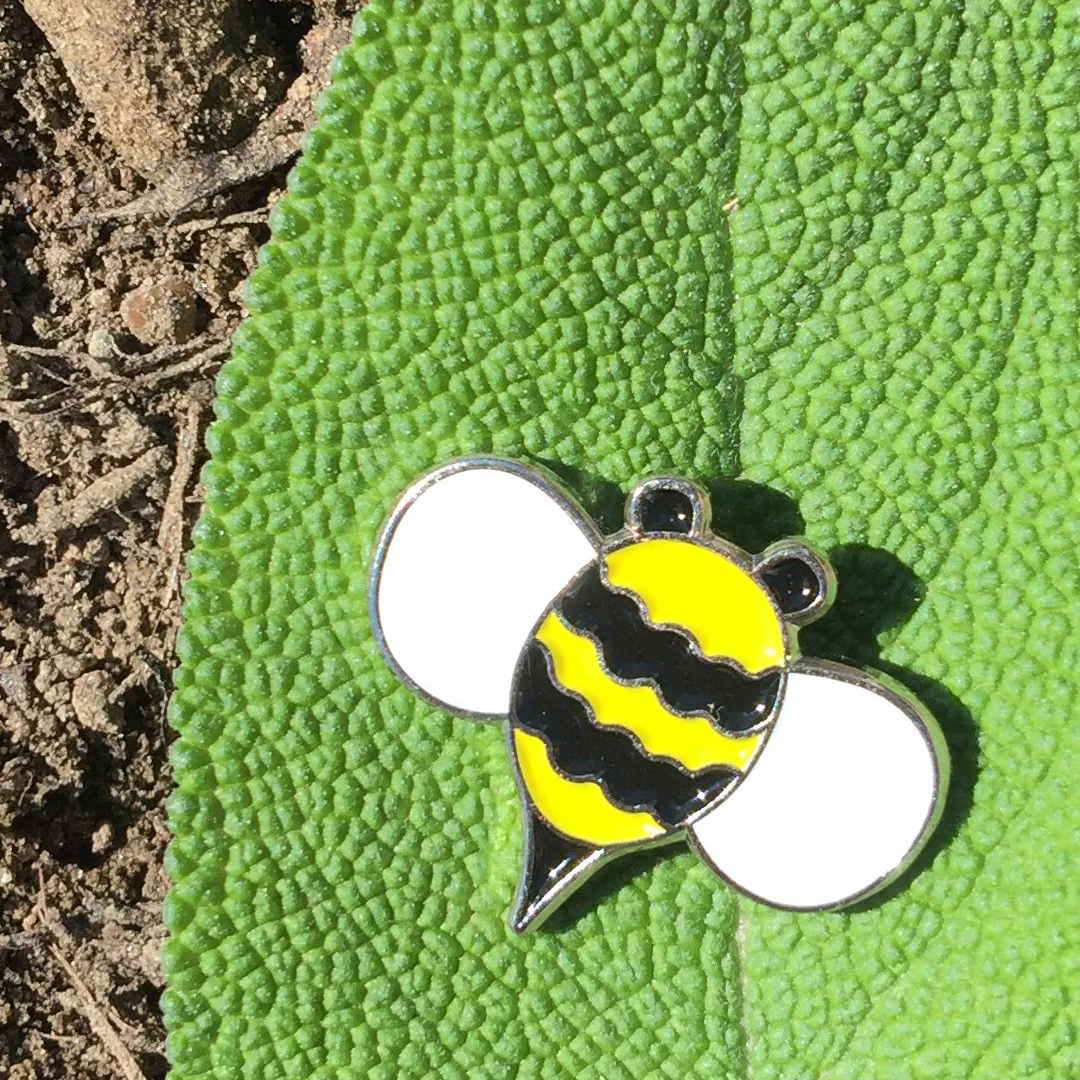Bee Mini Enamel Art Pin - Image 2