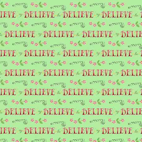 Believe and Merry Fabric