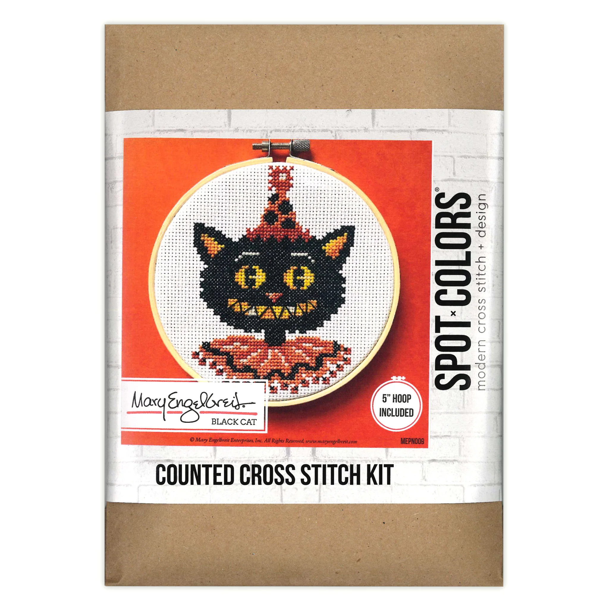 Black Cat Counted Cross Stitch Kit