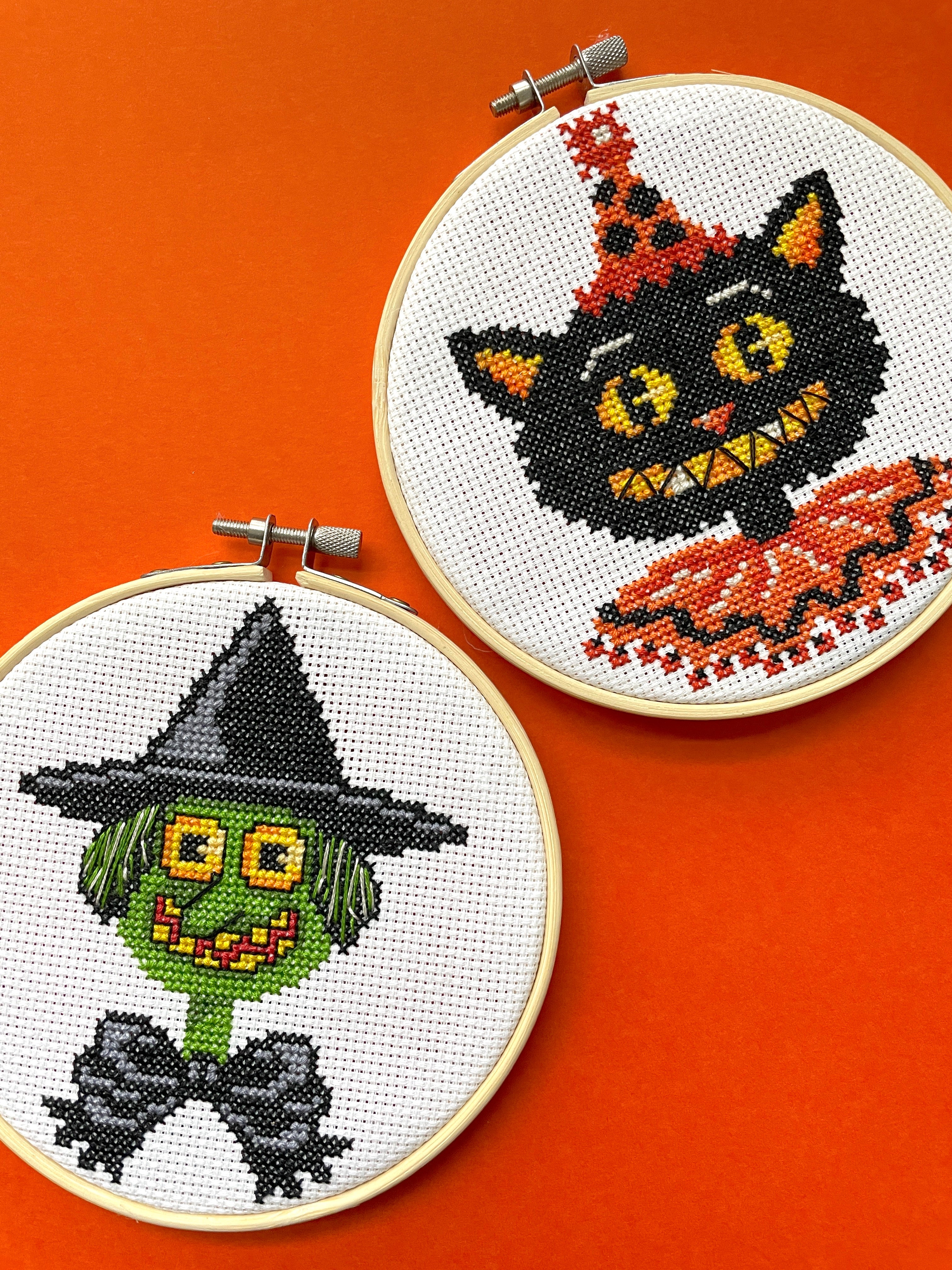 Black Cat Counted Cross Stitch Kit - Image 2