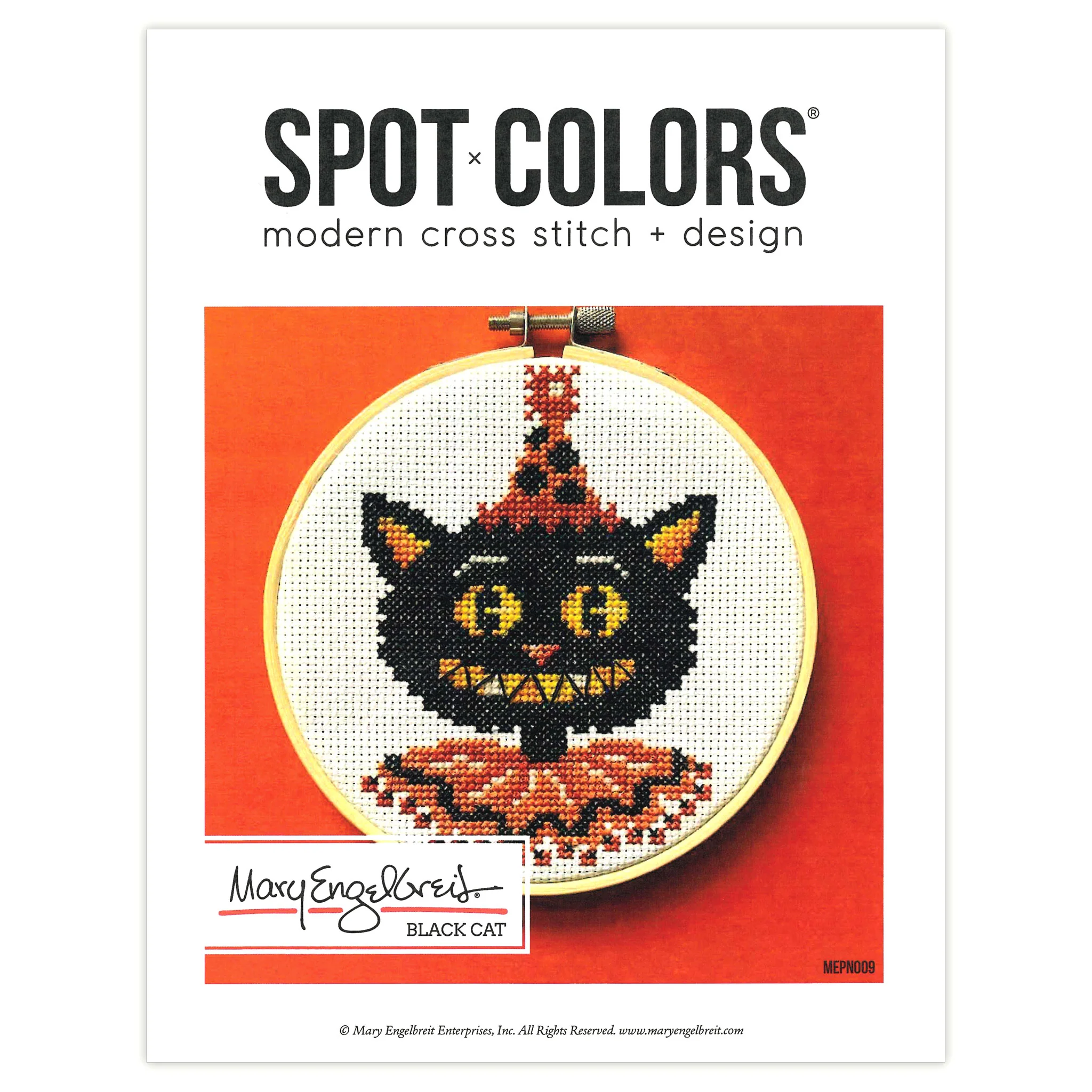 Black Cat Counted Cross Stitch Leaflet