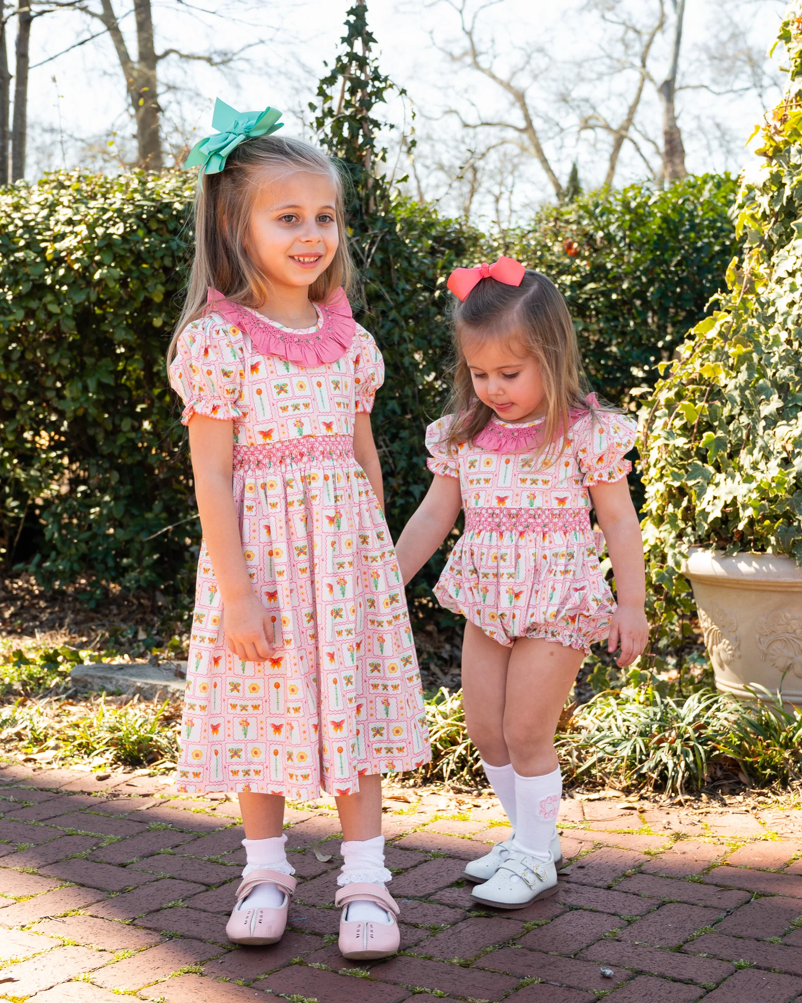 Butterfly Garden Smocked Jenny Dress - Image 4