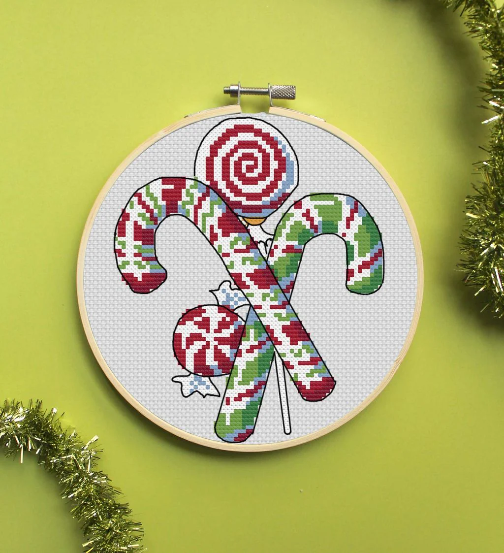 Candy Canes Counted Cross Stitch Leaflet - Image 3