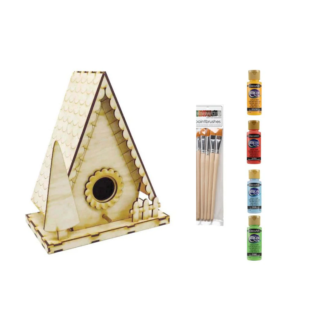Chalet Birdhouse Building Kit - Image 5