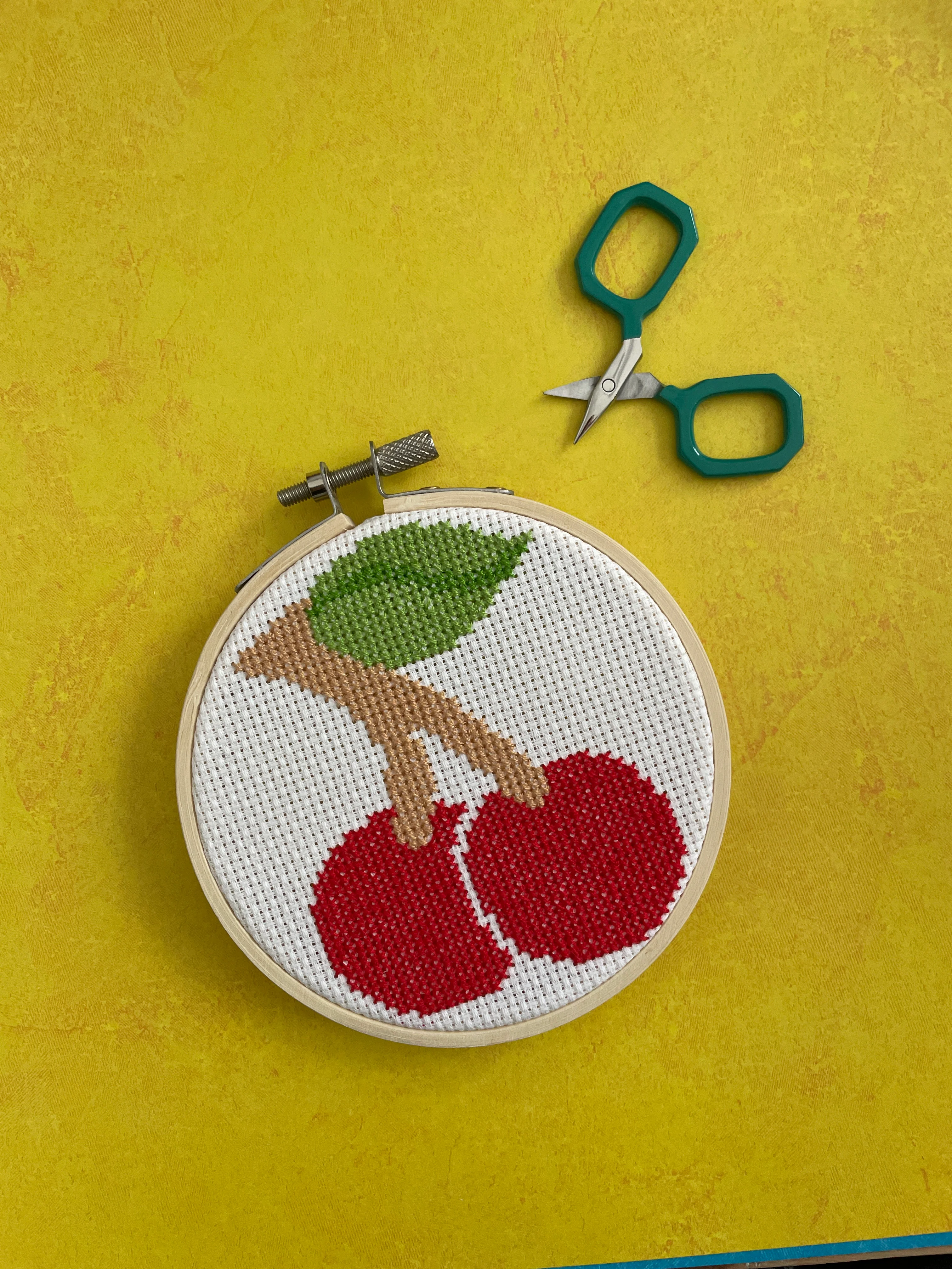 Cherries Counted Cross Stitch Leaflet - Image 2