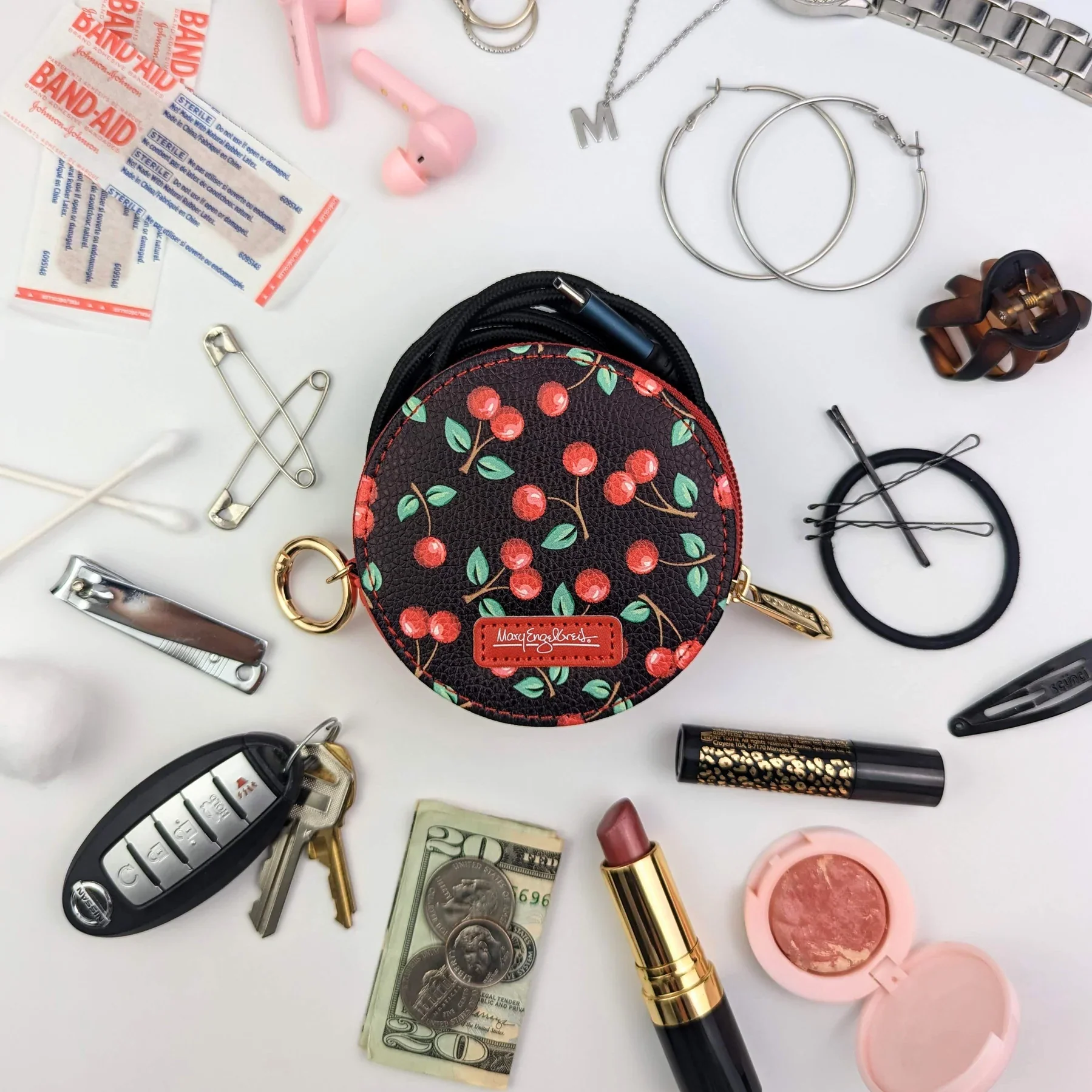 Cherries Round Zipper Case - Image 2