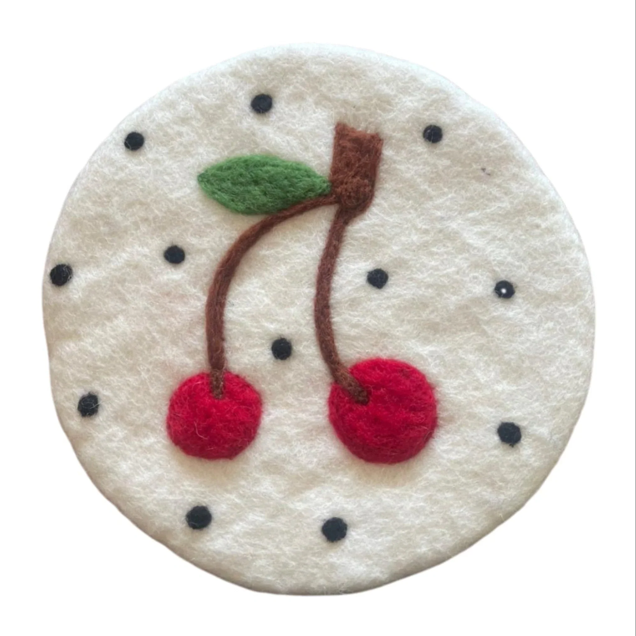Cherries Wool Trivet