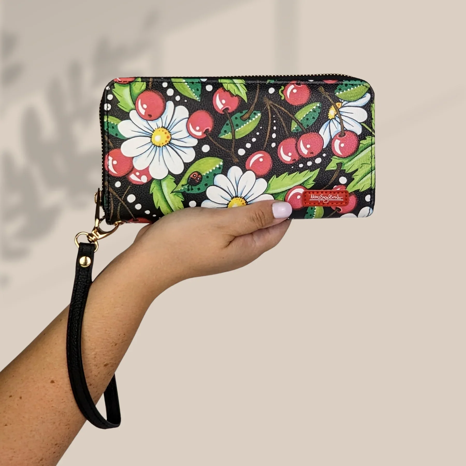 Cherry Daisy Wristlet - Image 2