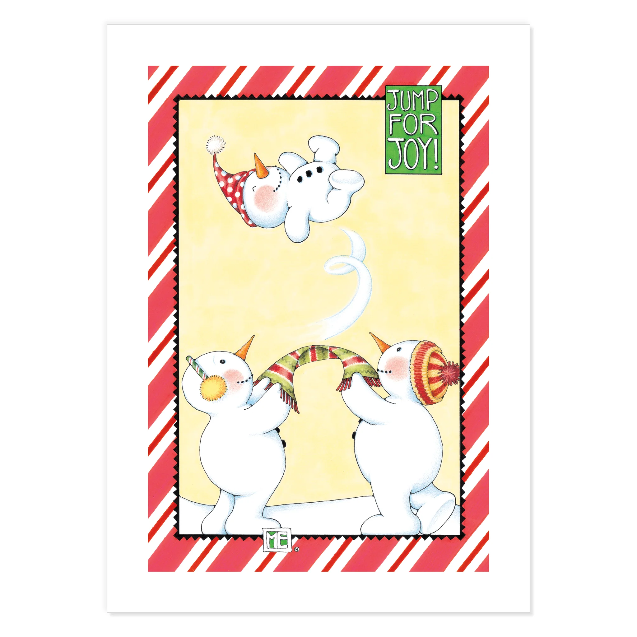 Christmas Snowpeople Postcards - Image 4