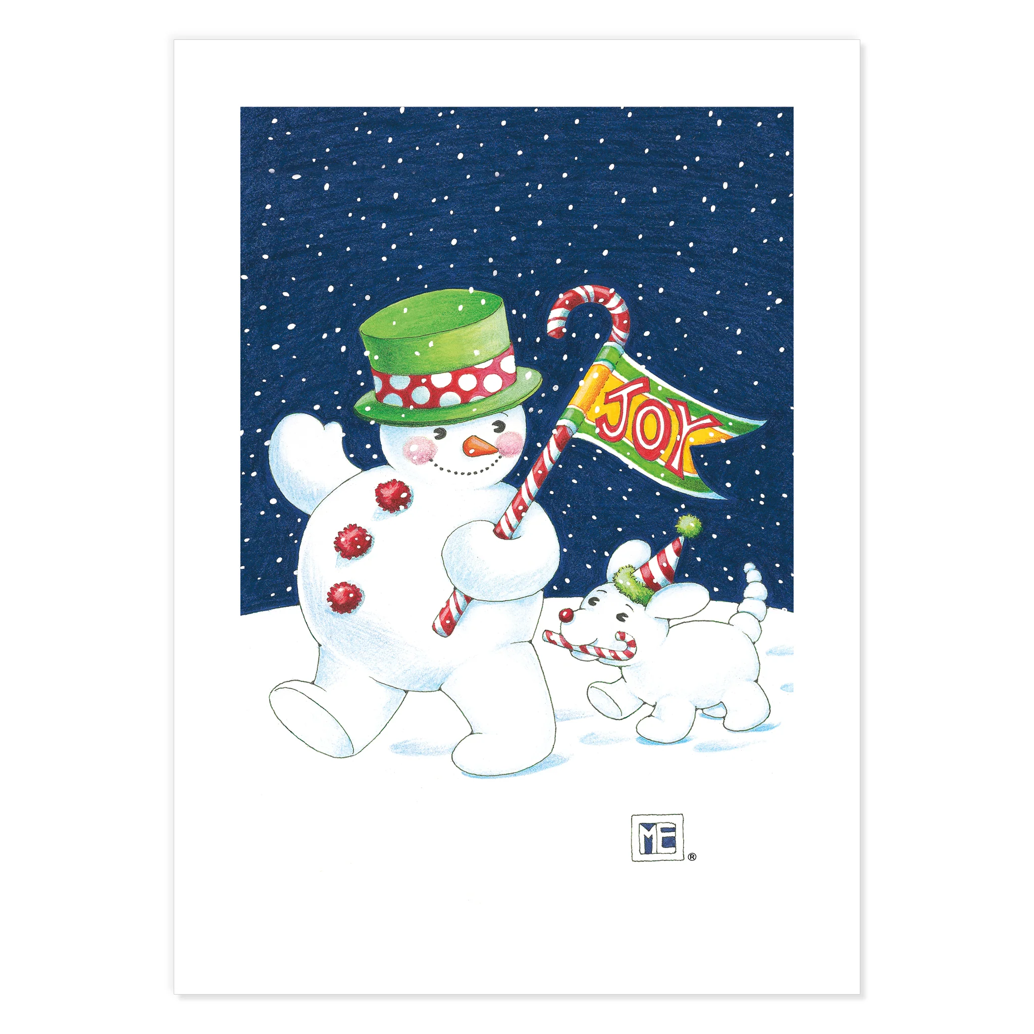 Christmas Snowpeople Postcards - Image 5