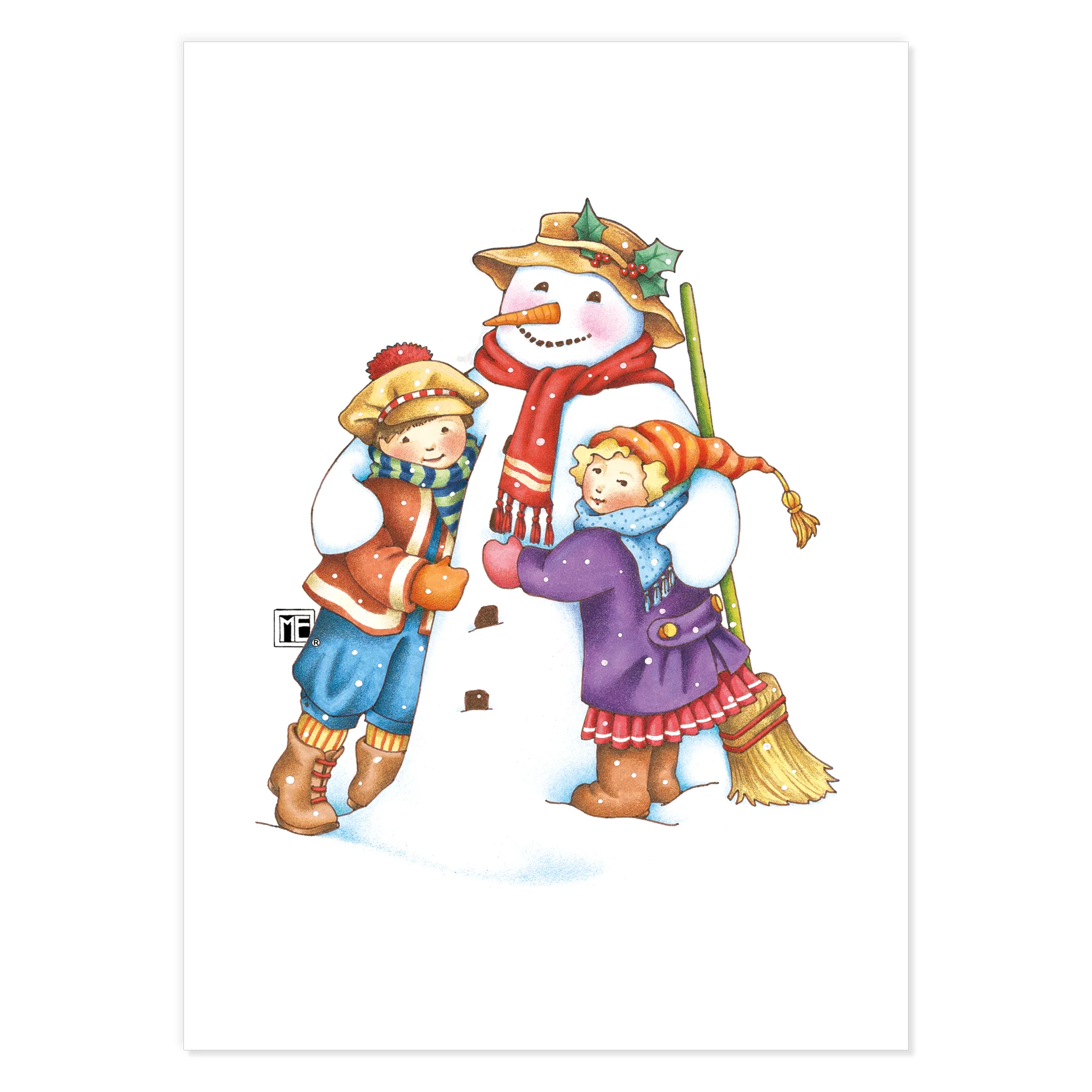 Christmas Snowpeople Postcards - Image 7