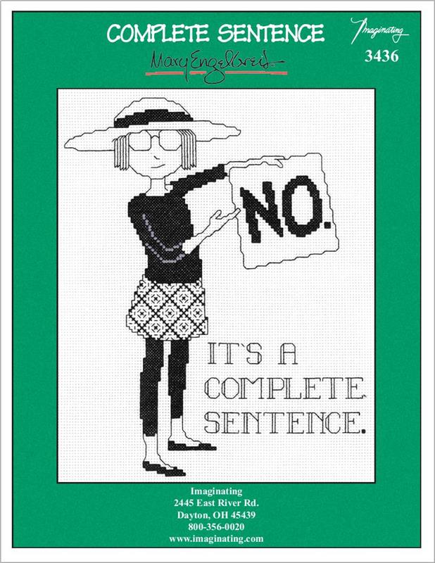 Complete Sentence Counted Cross Stitch Kit - Image 2