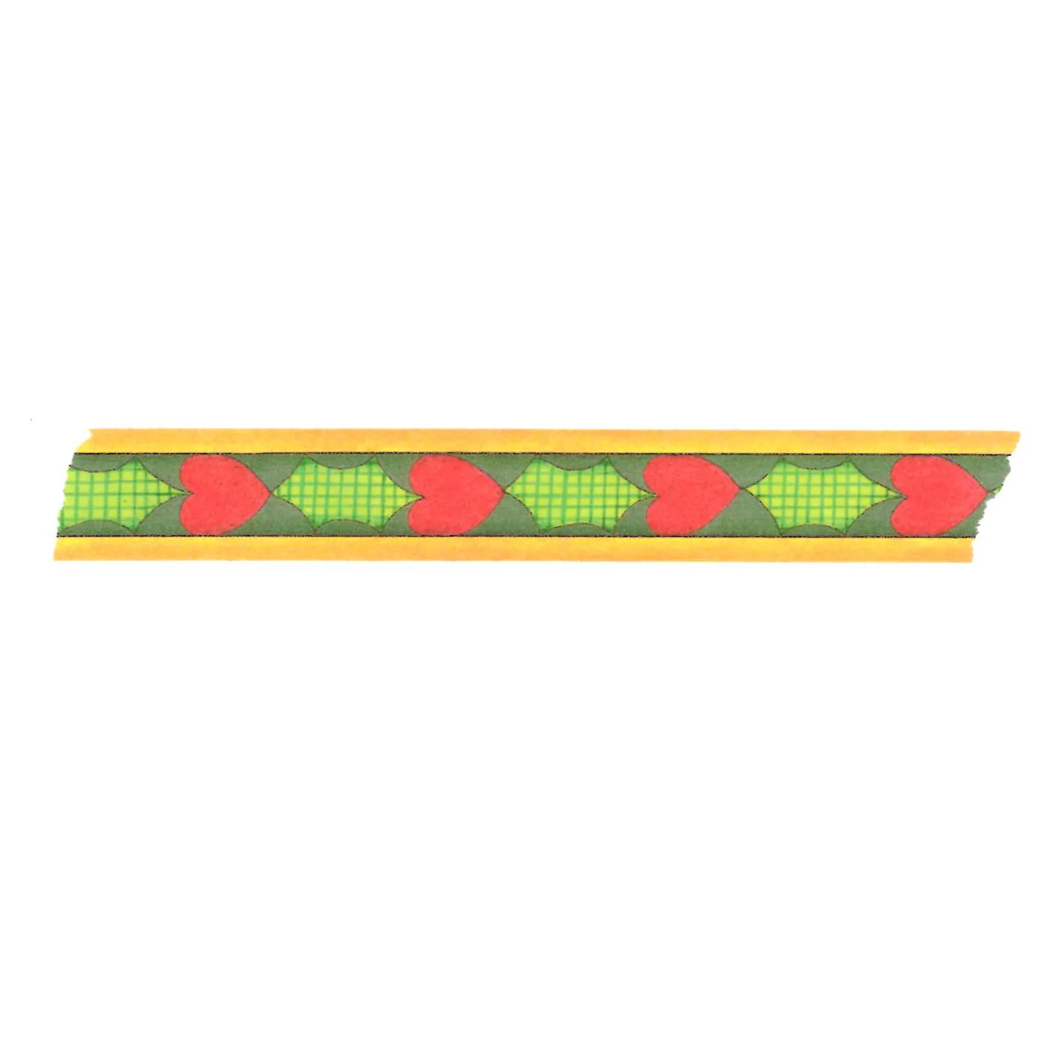 Cross Hatch Holly Green Washi Tape - Image 2