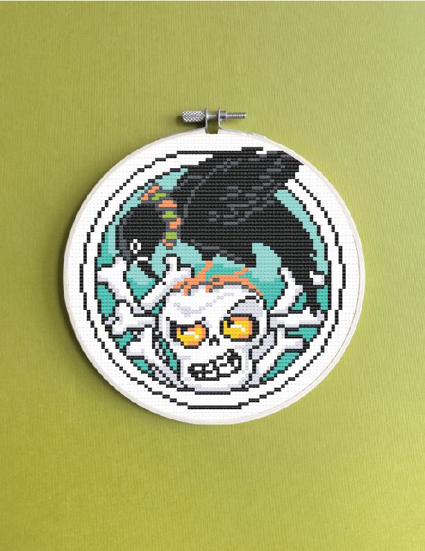 Crow & Bones Counted Cross Stitch Leaflet - Image 2