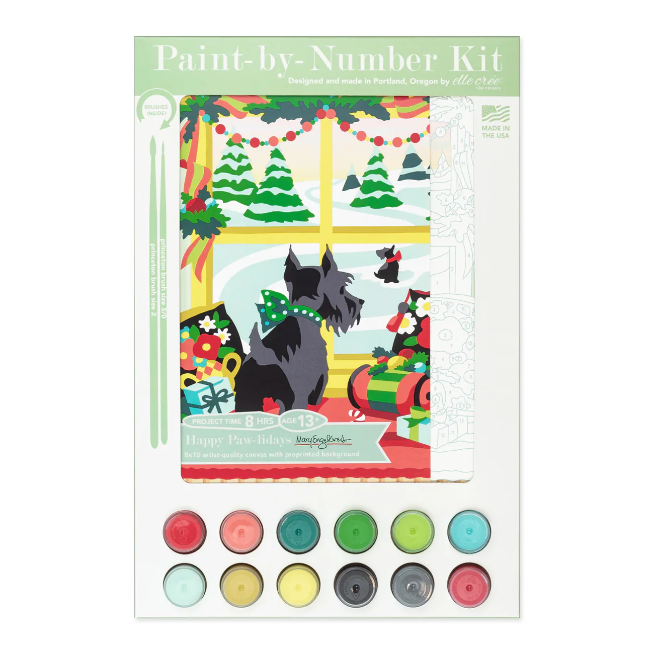 Deck the Halls Paint-by-Number Kit Bundle - Image 2