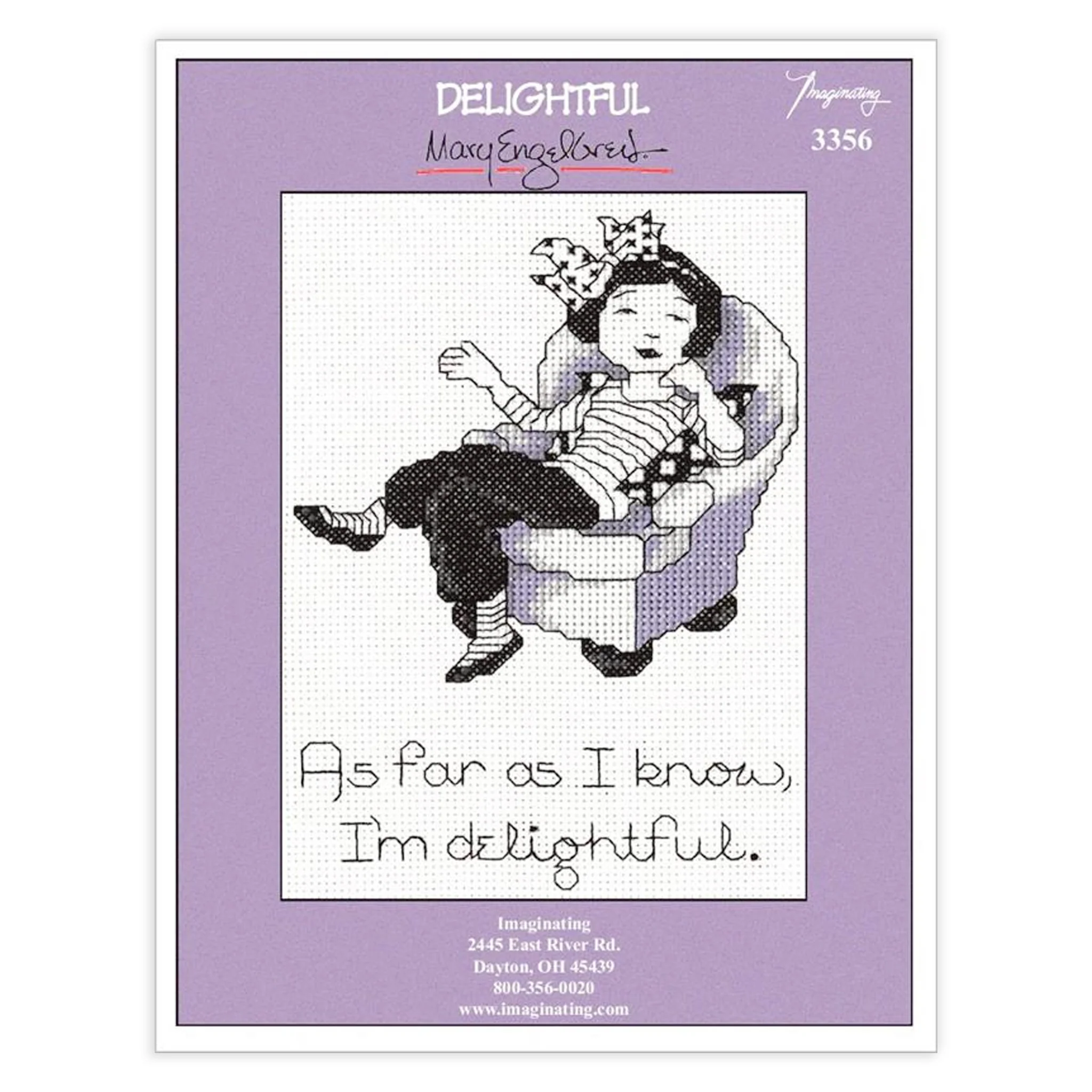 I'm Delightful Counted Cross Stitch Kit - Image 2