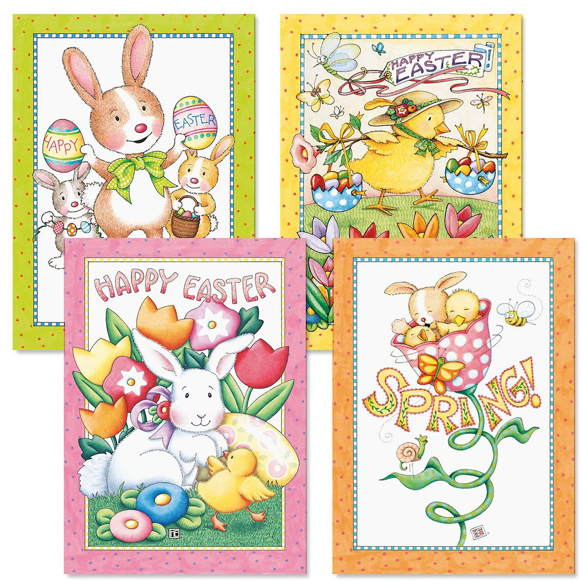 Easter Pastel Border Greeting Card Bundle