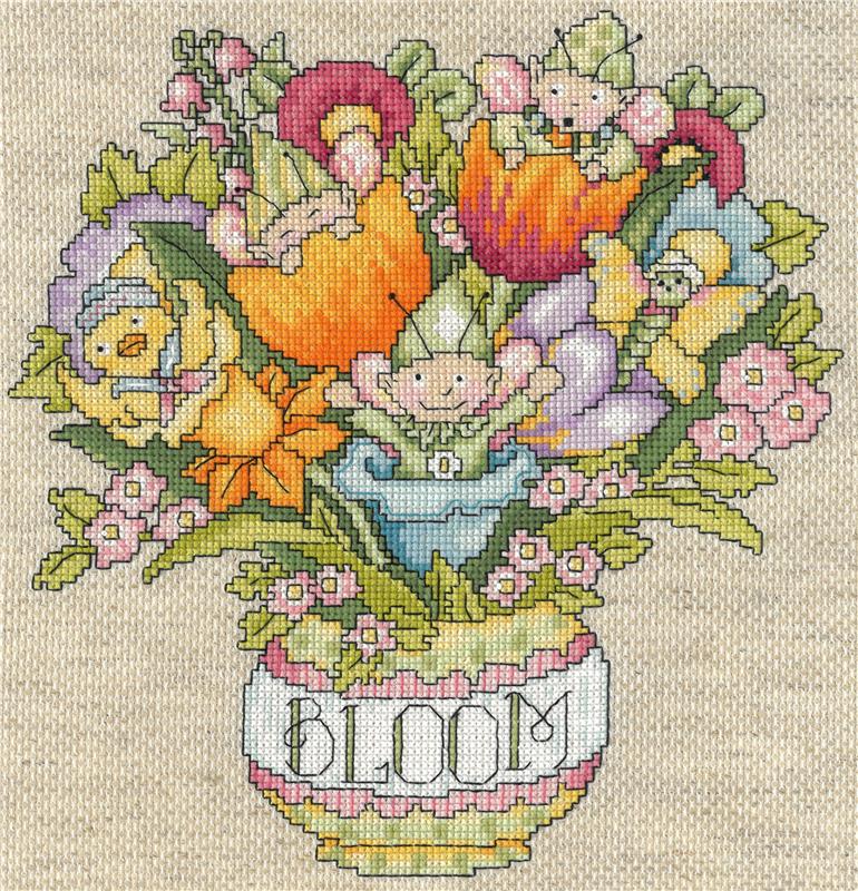 Enchanted Spring Bouquet Counted Cross Stitch Kit