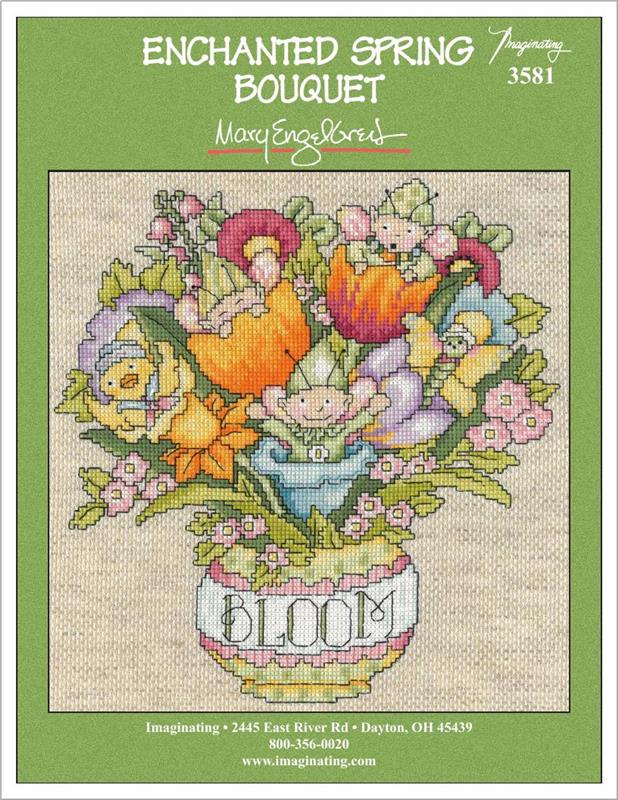 Enchanted Spring Bouquet Counted Cross Stitch Kit - Image 2