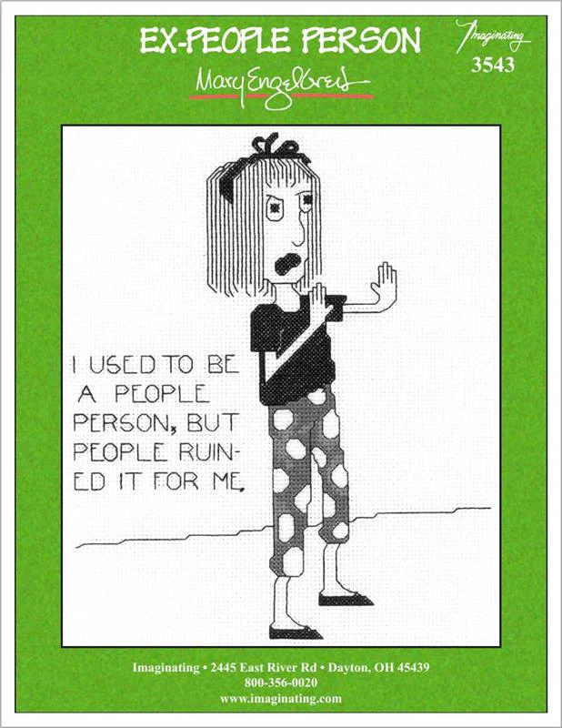 Ex People Person Counted Cross Stitch Leaflet - Image 2