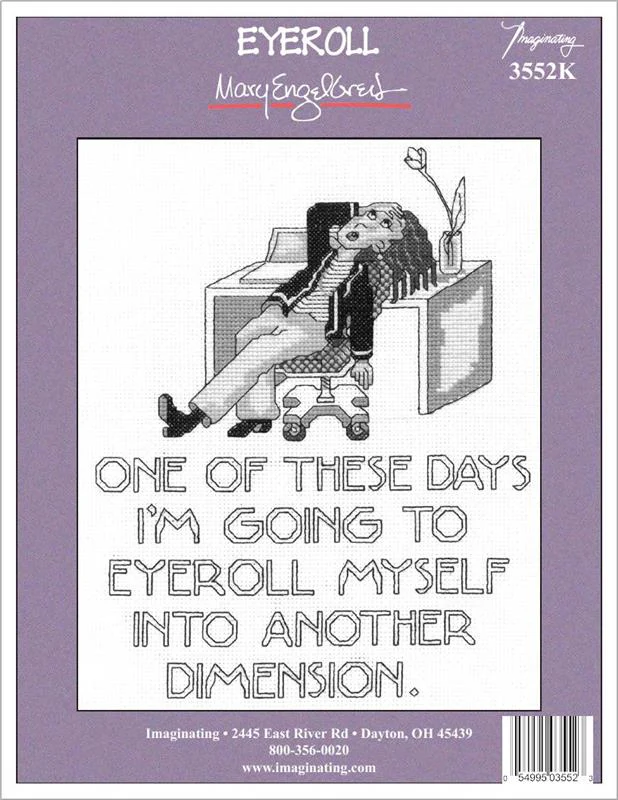 Eyeroll Counted Cross Stitch Leaflet - Image 2