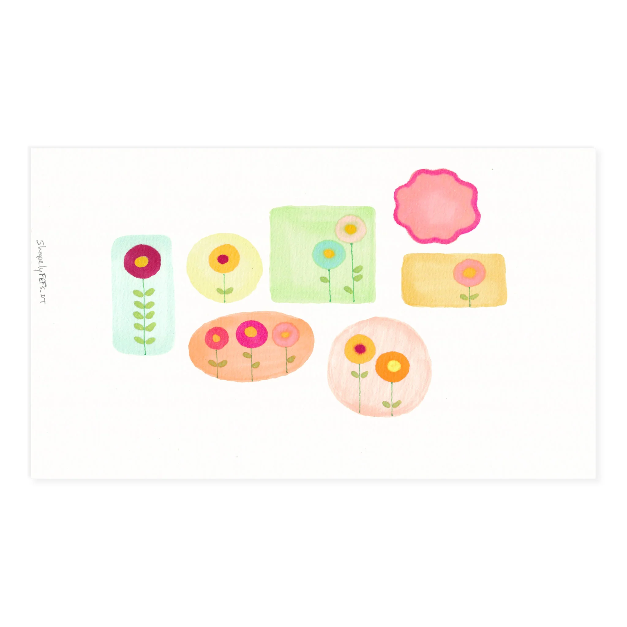 Simple Single Flowers Art