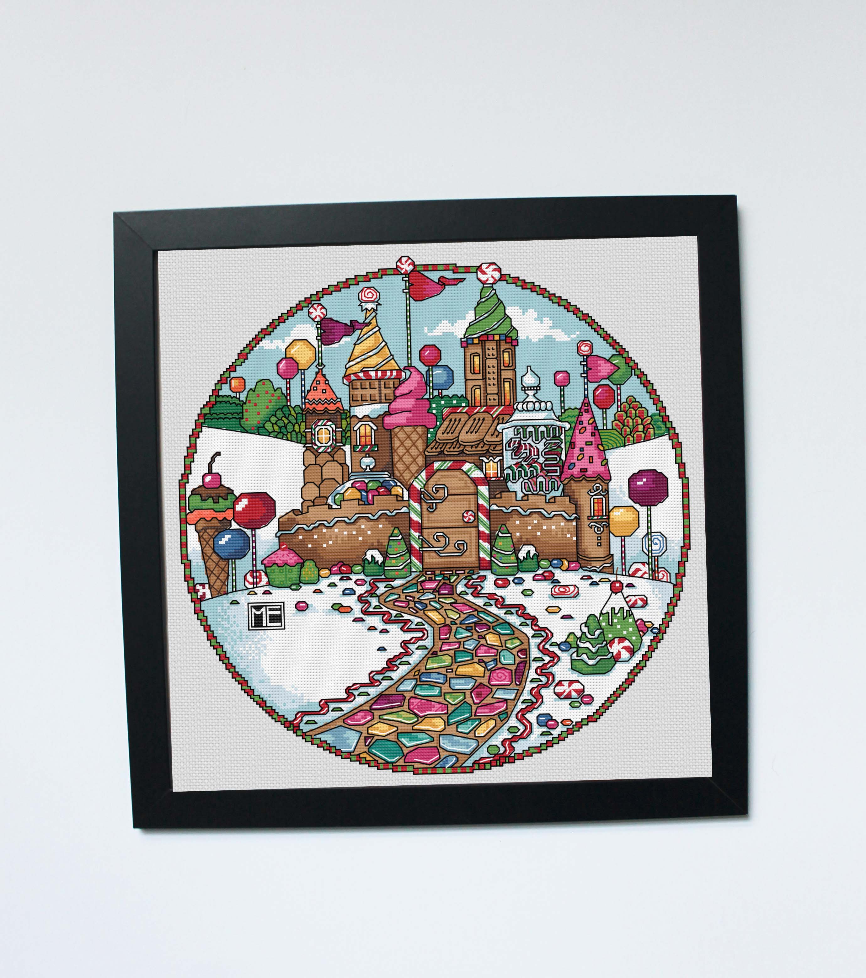 Candy Castle Counted Cross Stitch Kit - Image 2