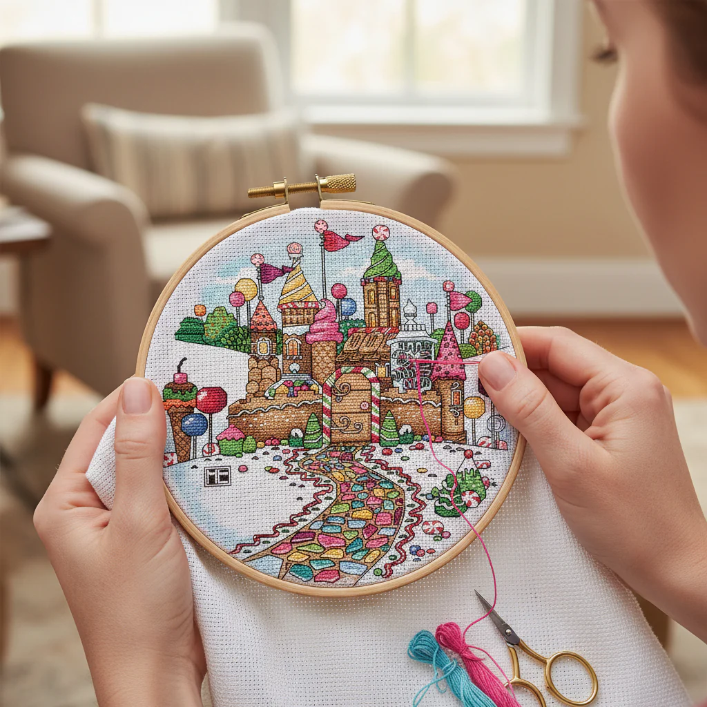 Candy Castle Counted Cross Stitch Leaflet - Image 3
