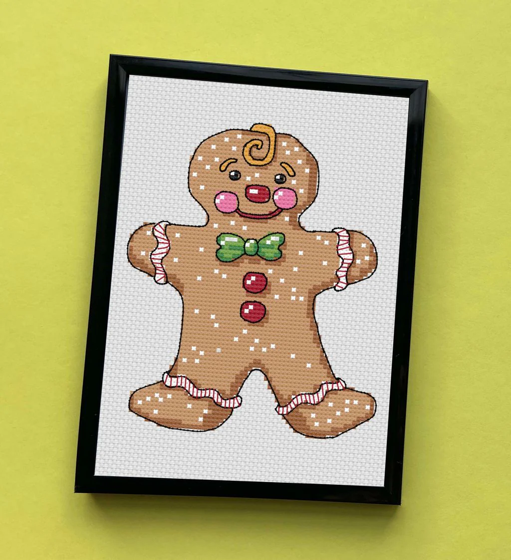 Gingerbread Man Counted Cross Stitch Leaflet - Image 3