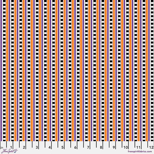 Halloween Check Stripe Fabric - Image 2