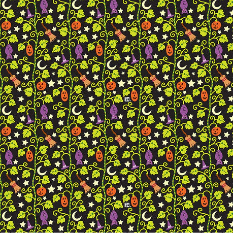 Halloween Stalks Fabric