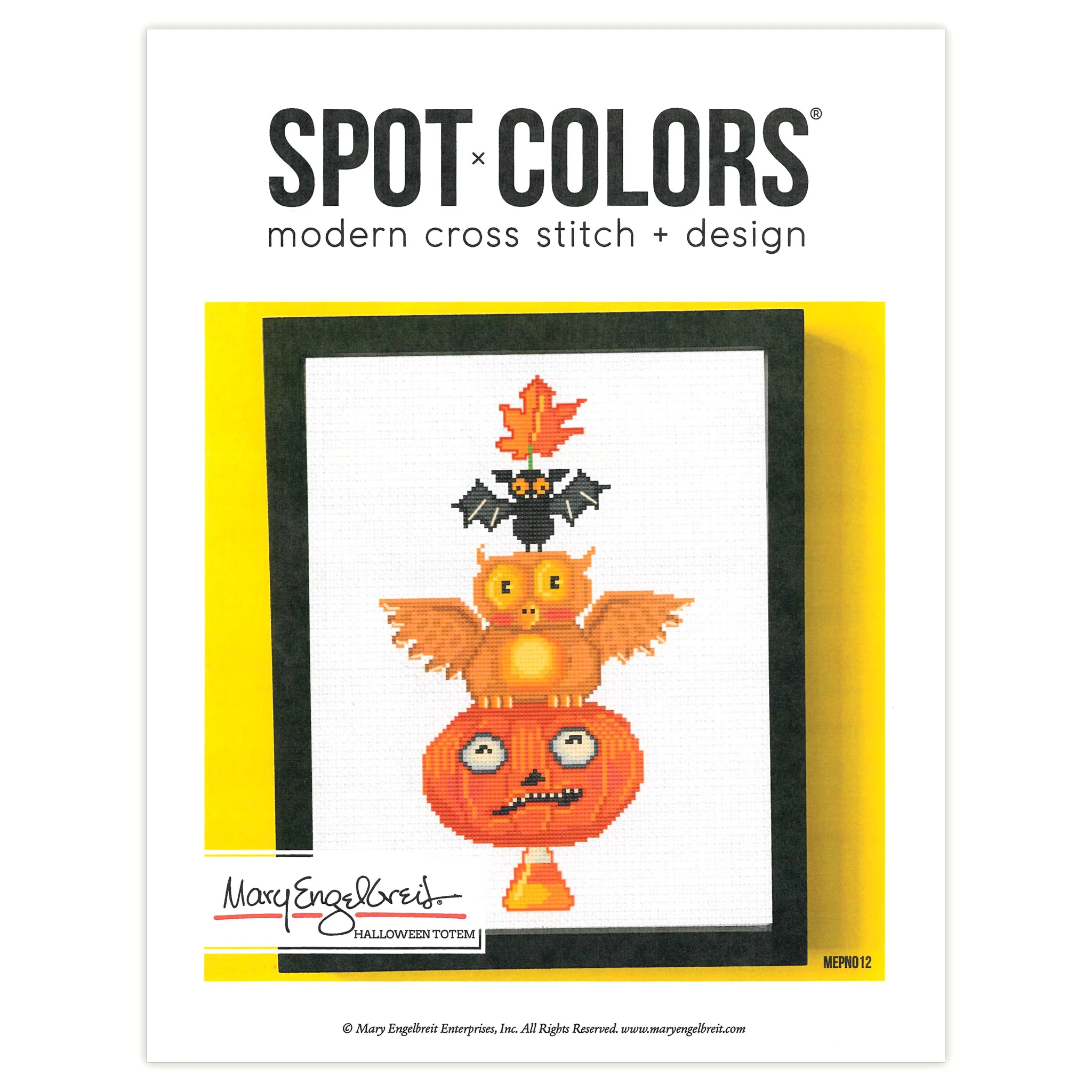 Halloween Totem Counted Cross Stitch Leaflet
