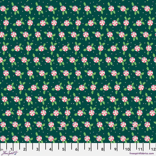 Holly Peppermints Fabric - Image 2
