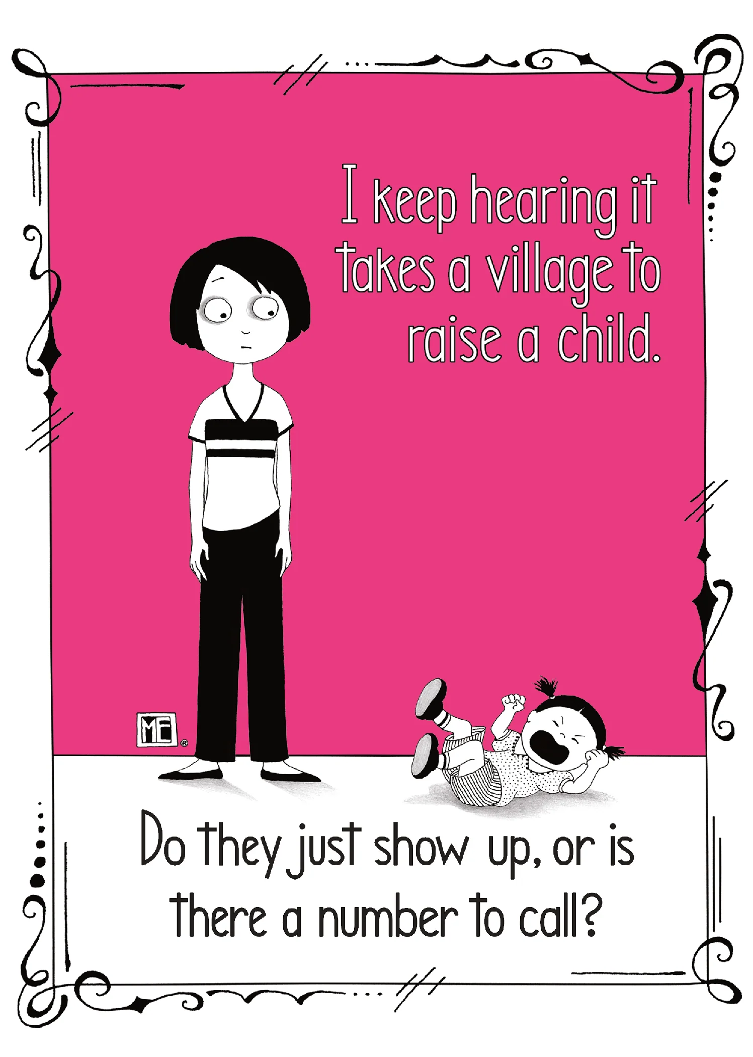 It Takes a Village Hotline Card