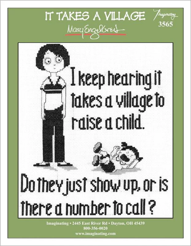 It Takes a Village Counted Cross Stitch Leaflet - Image 2