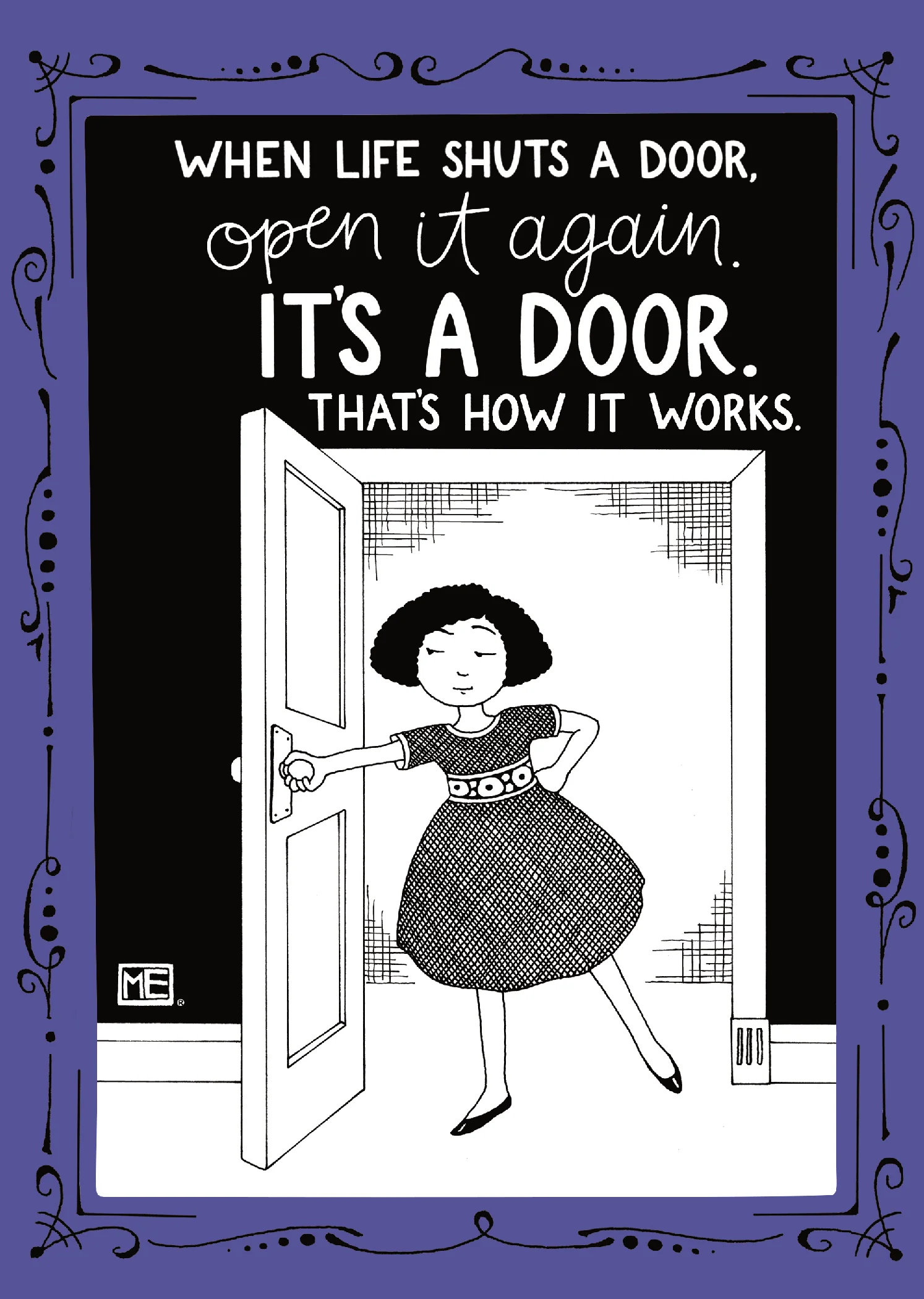 Life Shuts Door Card
