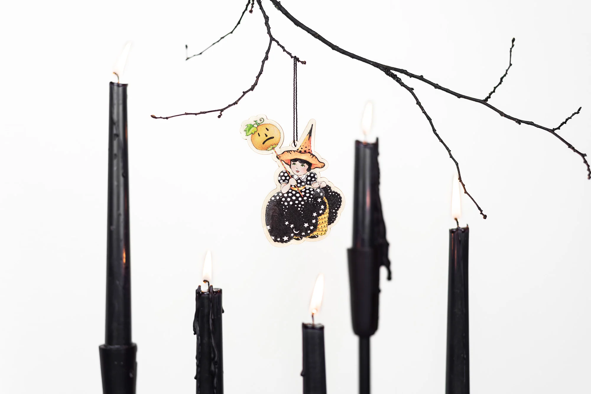 Light Up Halloween Wooden Ornament - Image 3
