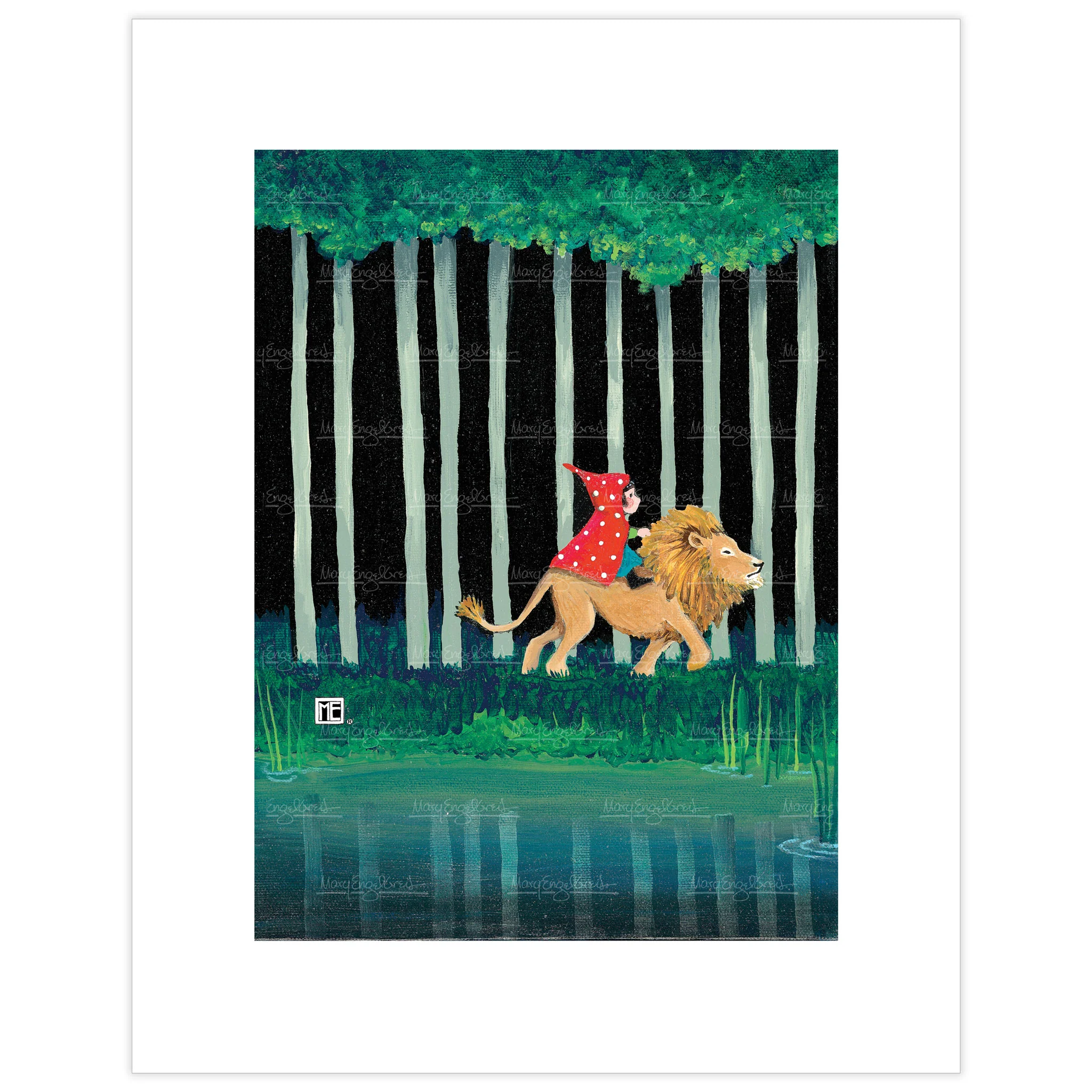 Lion Rider Fine Art Print