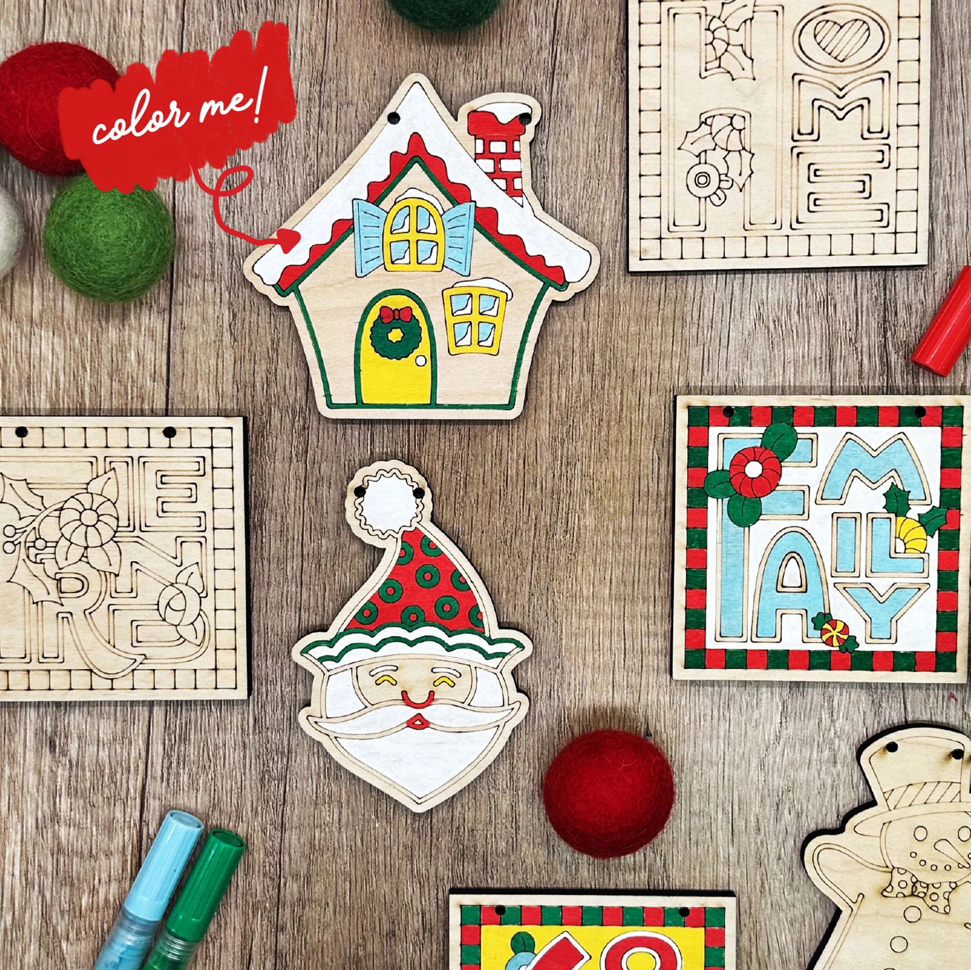 Home For The Holidays Craft Garland Kit - Image 3