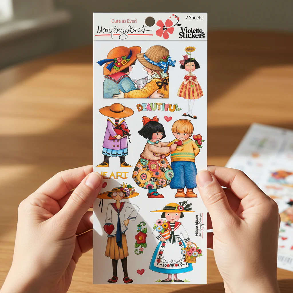 Mary's Beautiful Heart Sticker Sheet - Image 3