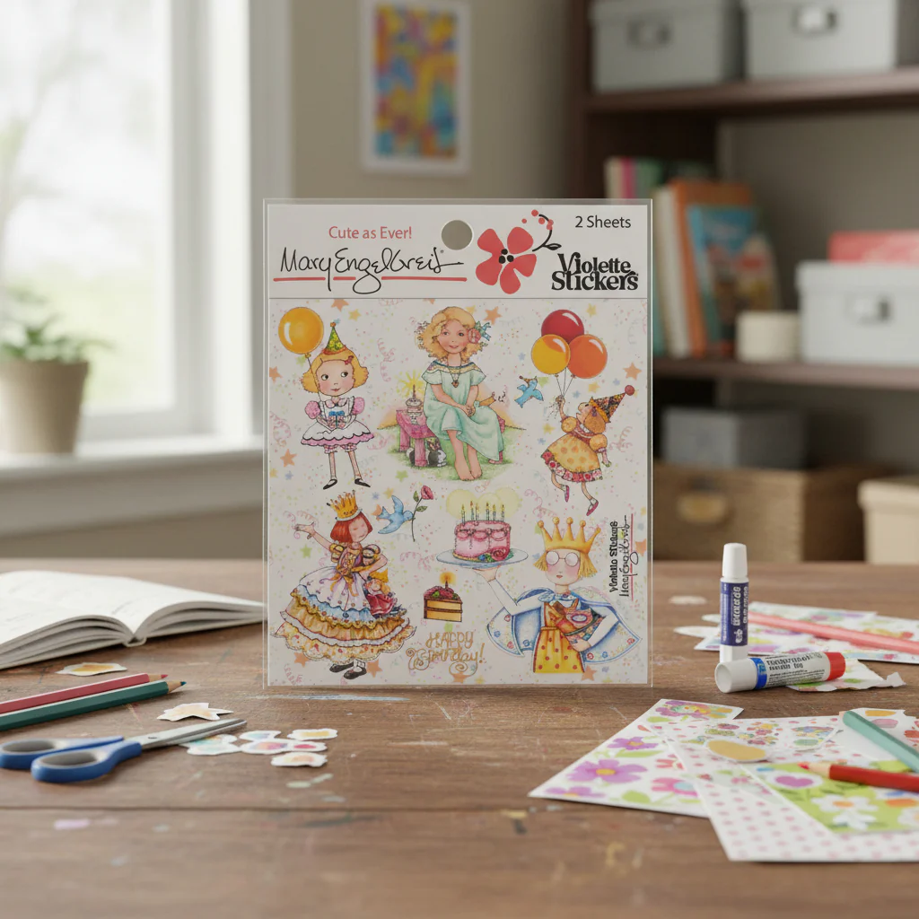 Mary's Birthday Girls Sticker Sheet - Image 3