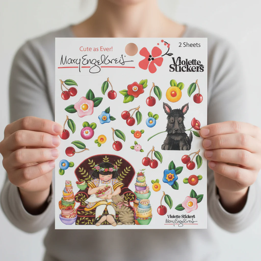 Mary's Cherries Sticker Sheet - Image 2