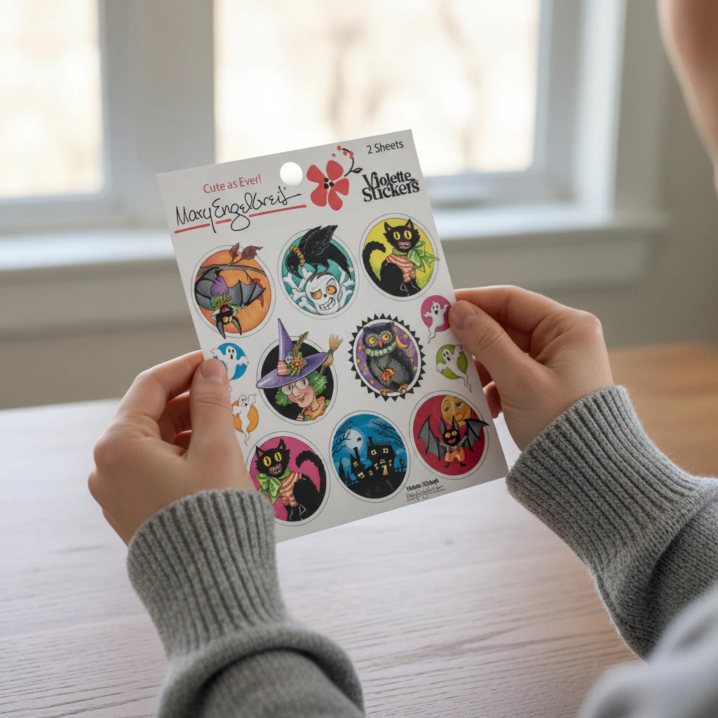 Mary's Halloween Caps Sticker Sheet - Image 3