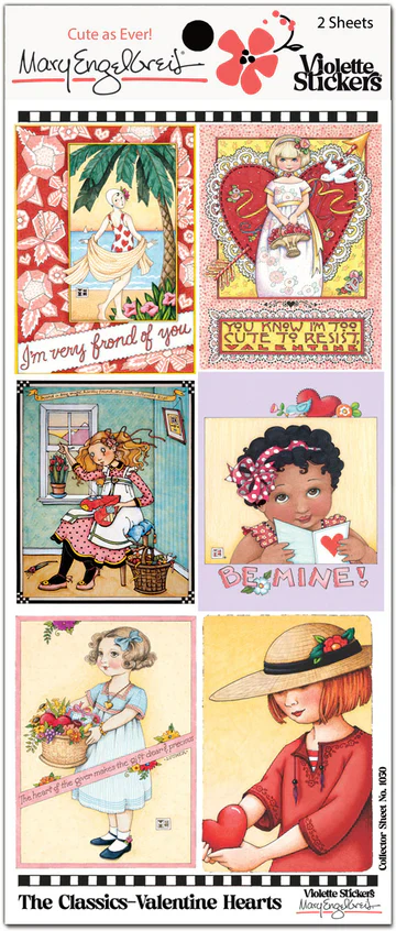 ME Classics Valentine Hearts Sticker Sheet - Image 2