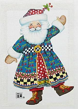 Needlepoint Canvas: Cherry Santa - Image 2