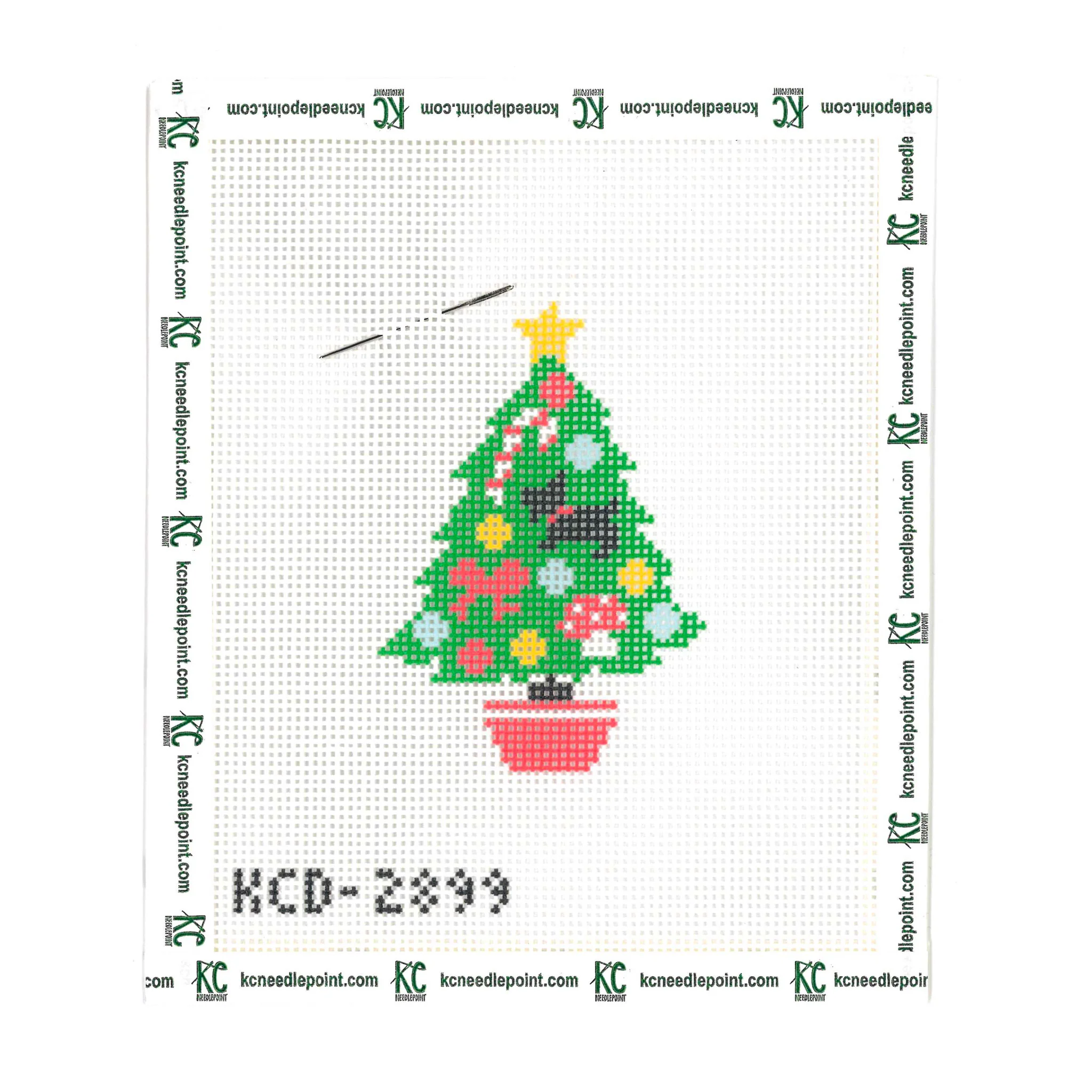 Needlepoint Canvas: Christmas Tree Kit - Image 2