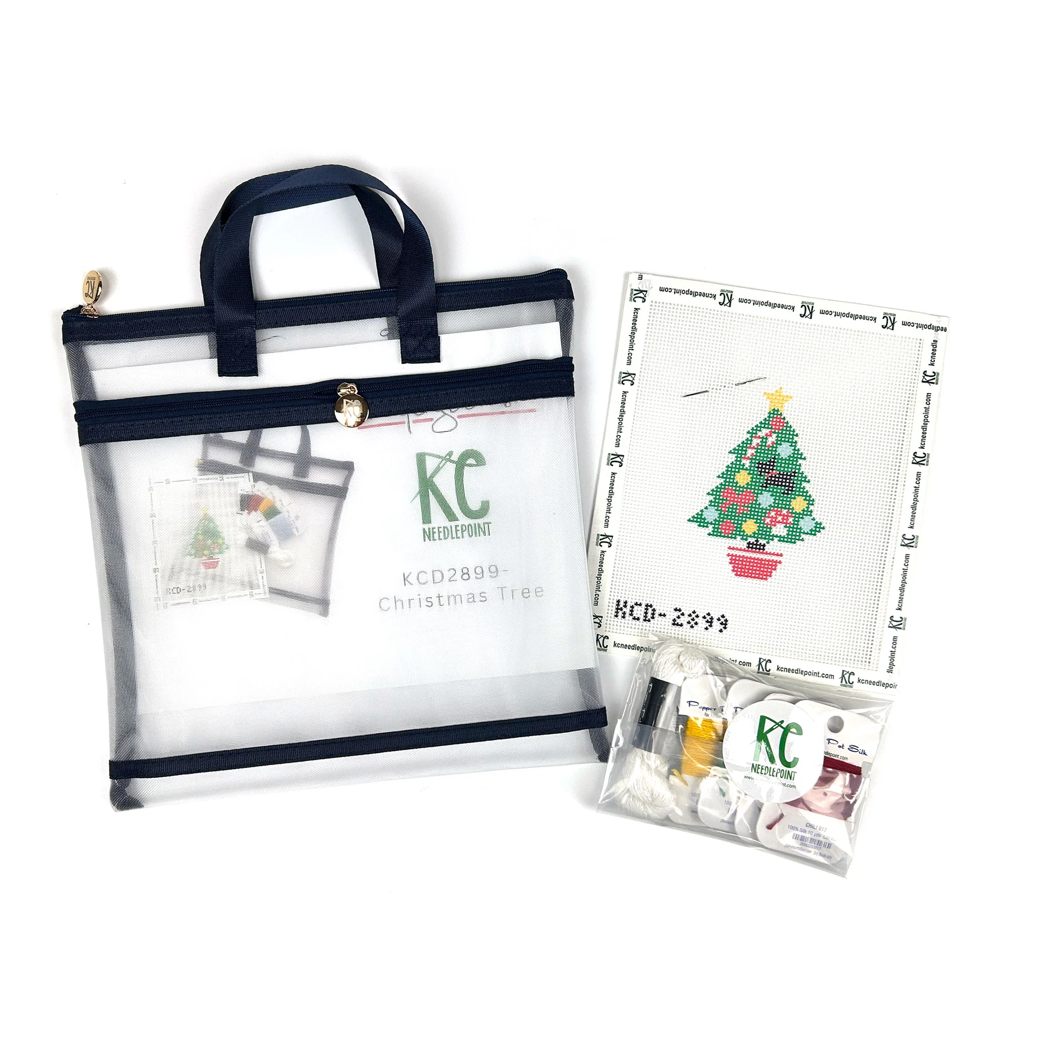Needlepoint Canvas: Christmas Tree Kit - Image 3