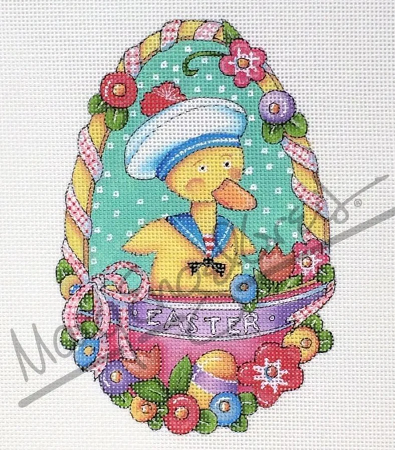 Needlepoint Canvas: Duck Egg